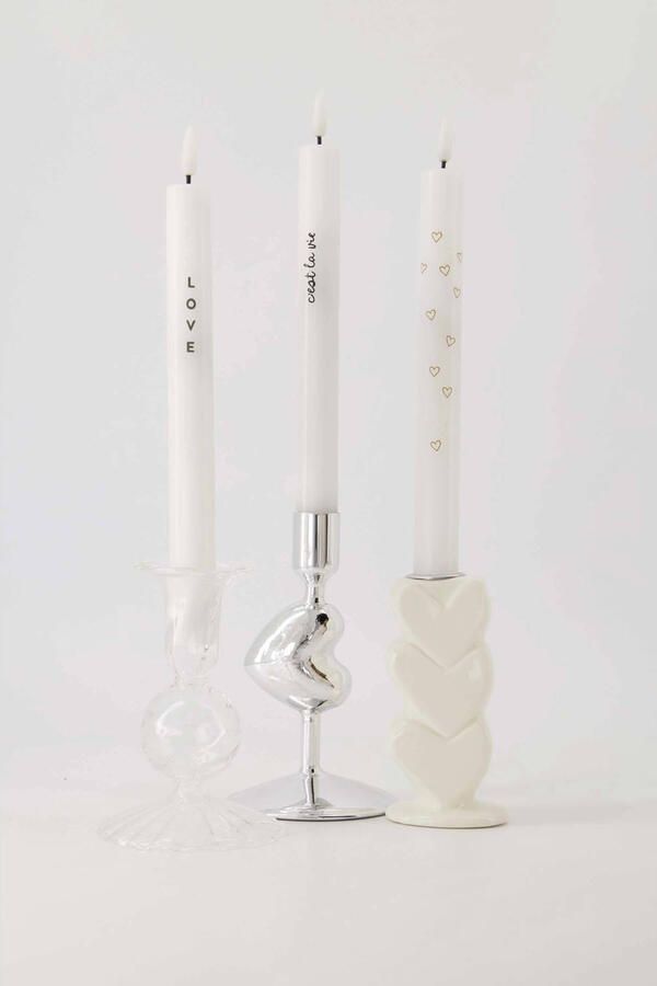 Zusss kandelaar Hartjes (12x6 cm)