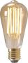 Calex LED volglas LangFilament Rustieklamp 220-240V 4W 320lm E27 ST64 Goud 2100K Dimbaar - Thumbnail 2
