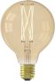 Calex LED volglas LangFilament Globelamp 220-240V 4W 320lm E27 G95 Goud 2100K Dimbaar - Thumbnail 2