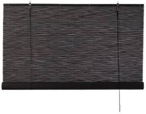 Xenos Bamboe rolgordijn zwart 150x180 cm