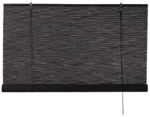 Xenos Bamboe rolgordijn zwart 60x180 cm