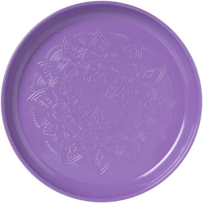 Xenos Decoratieplateau paars ø36x3 cm
