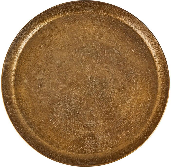 Xenos Decoratieplateau reliëf antiek goud Ø29 cm