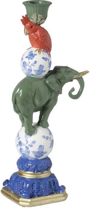 Xenos Dinerkaarshouder olifant multikleur 30x13x8.5 cm