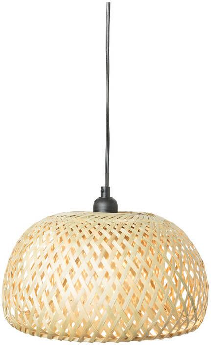 Xenos Hanglamp gevlochten naturel ø28x15 cm