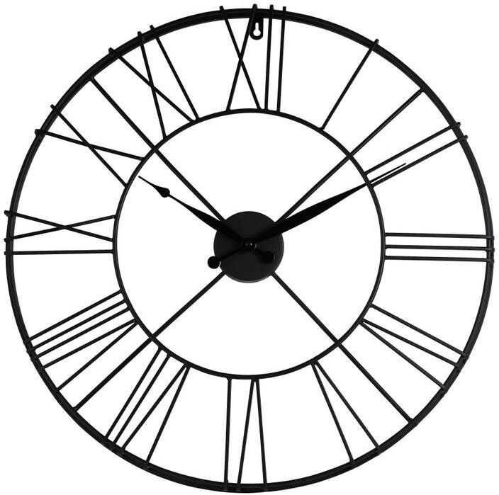 Xenos Klok Boston zwart ø57 cm