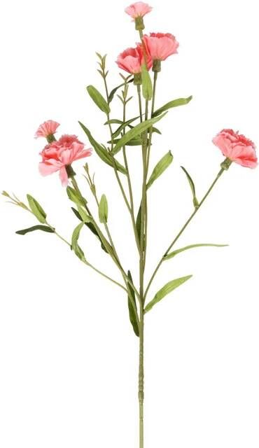 Xenos Kunstbloem anjer roze 70 cm