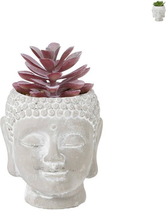 Xenos Kunstplant in boeddha hoofd diverse varianten 8 5x8x13 cm