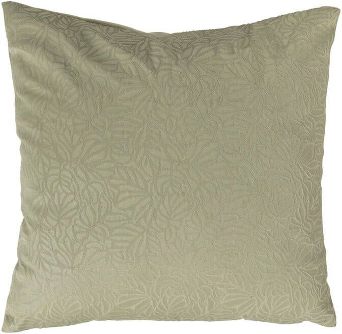 Xenos Kussen bladeren groen 45x45 cm