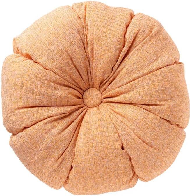 Xenos Kussen bloem oranje ø42 cm