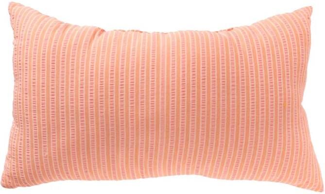 Xenos Kussen streep oranje roze 30x50 cm