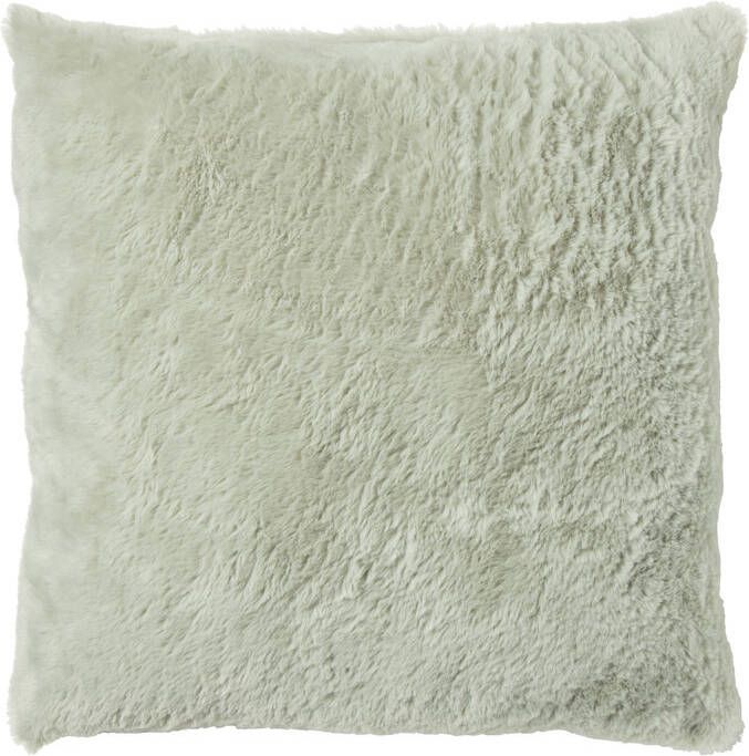Xenos Kussen vacht groen 45x45 cm