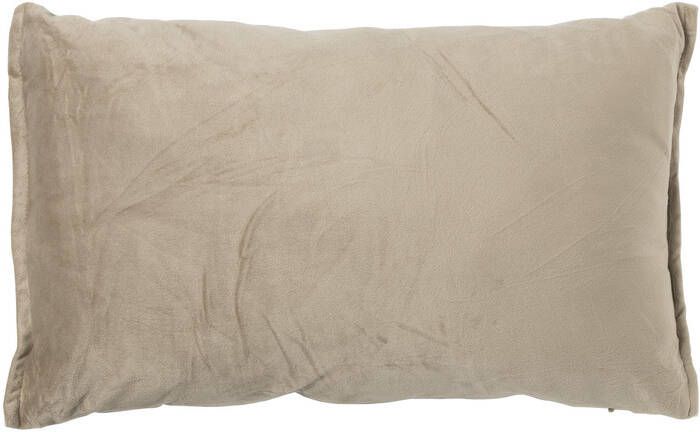Xenos Kussen velvet bruin 30x50 cm