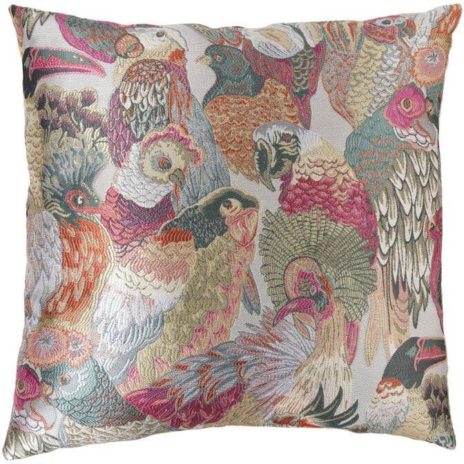 Xenos Kussen vogels multikleur 45x45 cm