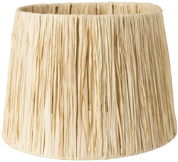 Xenos Lampenkap raffia bruin ø24.5x17 cm