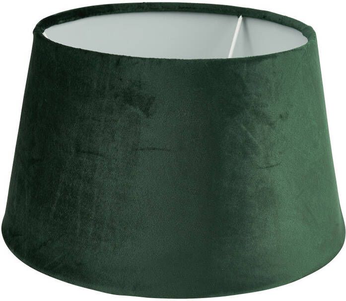 Xenos Lampenkap velvet groen ø33 cm