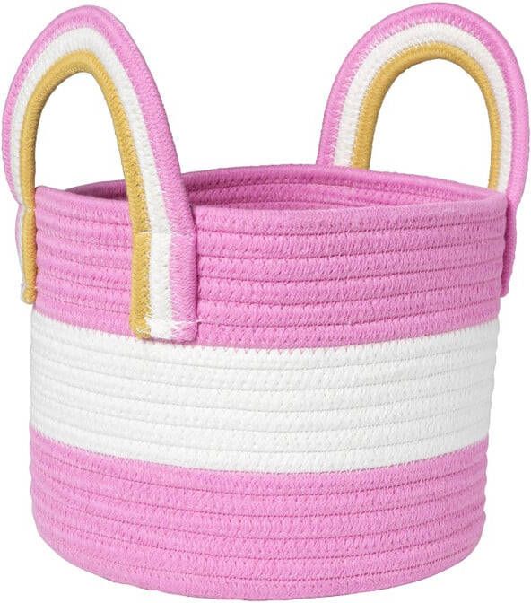 Xenos Mand colors met hengsels roze wit ø17x21 cm