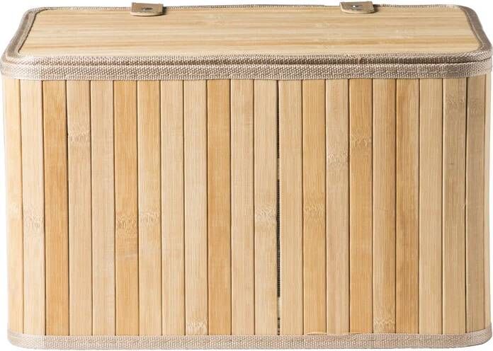 Xenos Opbergmand met deksel Oscar 22x26x36 cm naturel