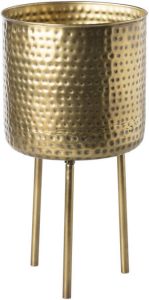 Xenos Plantenpot op pootjes goud Ø20x40 CM