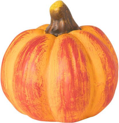 Xenos Pompoen keramiek L oranje ø12x12 cm