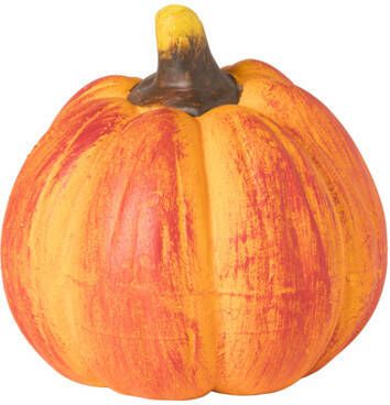 Xenos Pompoen keramiek M oranje ø10.5x10.5 cm