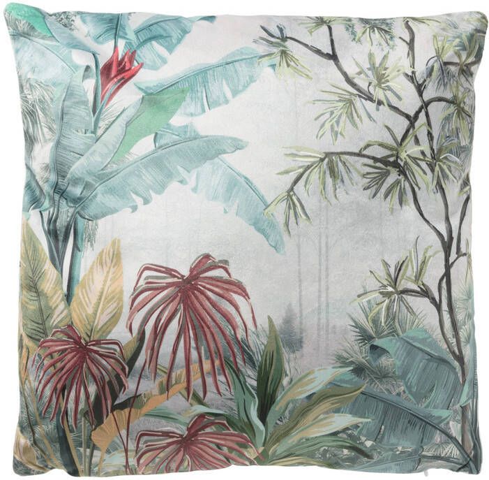Xenos Sierkussen jungle oranje 45x45 cm