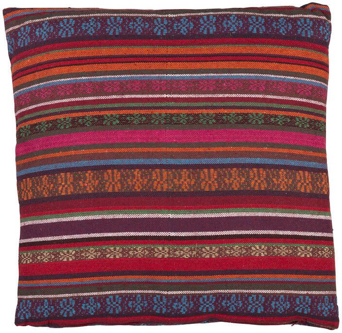 Xenos Sierkussen Mexican rood paars 45x45 cm