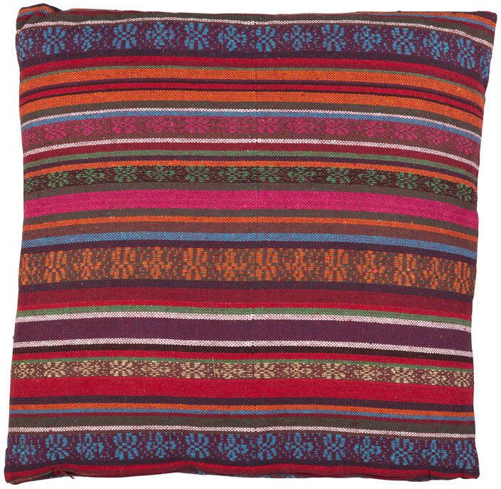 Xenos Sierkussen Mexican rood paars 60x60 cm