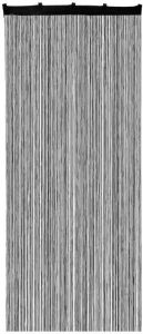 Xenos Spaghetti deurgordijn zwart 90x200 cm