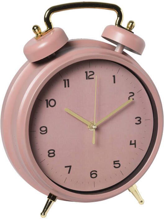 Xenos Tafelklok roze 30x24x7 cm