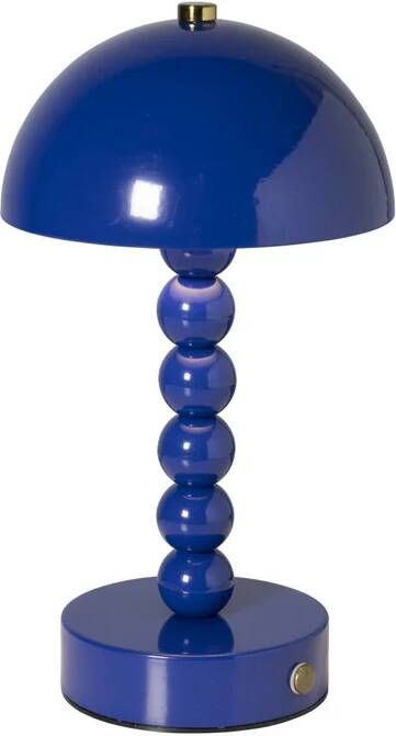 Xenos Tafellamp touch bollen blauw ø15x26 cm