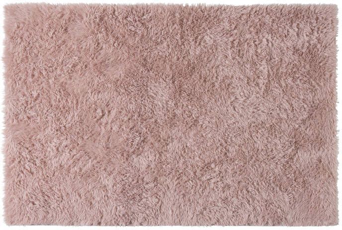 Xenos Vloerkleed hoogpolig roze 60x90 cm