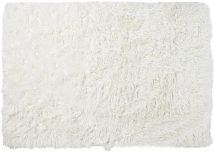 Xenos Vloerkleed hoogpolig wit 120x180 cm