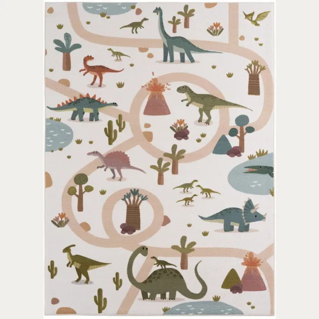 Dutch XXL Speelkleed | Coco | Dinosaurus | Crème | 200x290 cm