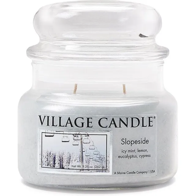 village candle Small Jar Slopeside Grijs