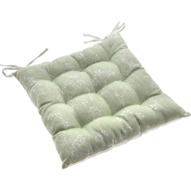 Home & Styling Collection Home Styling Collection - Stoelkussen met een plantenpatroon, 40 x 40 cm Groen