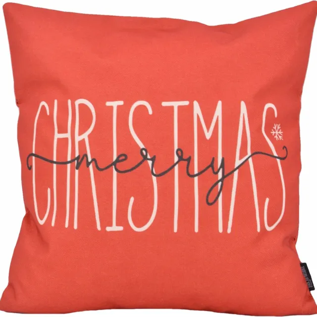 Gek op Kussens! Kerst #1 Kussenhoes | 45 x 45 cm | Katoen/Linnen Rood 45x45