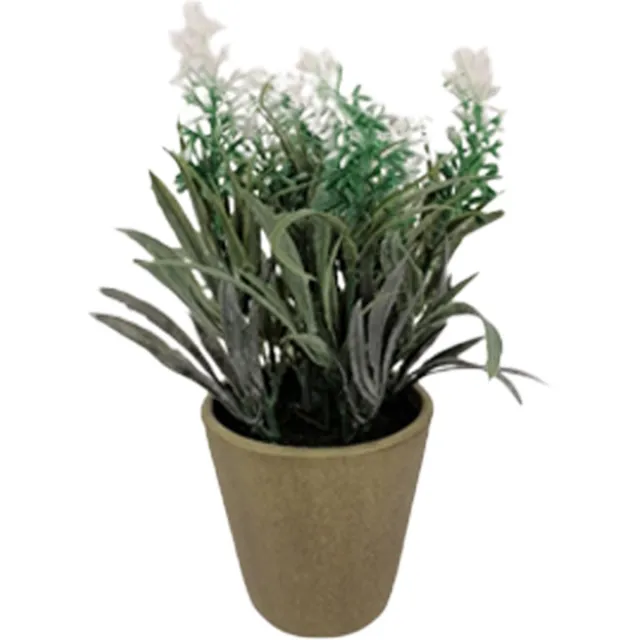 Silumen Lavendel kunstplant met pot H. 17cm - Overig - Motif 3 - SILUMEN Andere