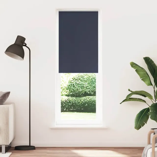 vidaXL Rolgordijn verduisterend 85x230cm stofbreedte 80,7 cm polyester Blauw