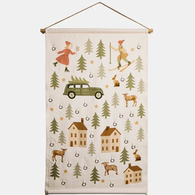 Loberon Adventskalender Nunja bruin/crème oker