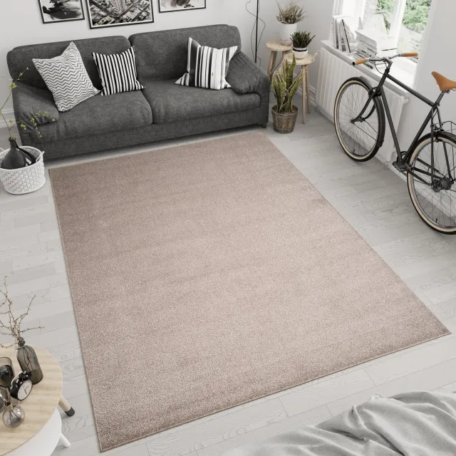 Tapiso Noyan Vloerkleed Tapijt Laagpolig Beige Woonkamer Kleed Maat- 160x220