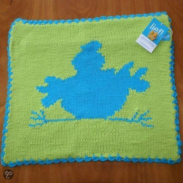 Lief! Lifestyle Lief Lifestyle - Sierkussen - 40x40 cm - Groen/Blauw