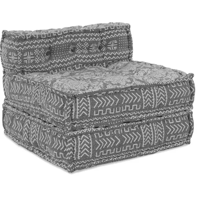 vidaXL Modulair Sofabet Stof Lichtgrijs 70 x 70 x 56 cm