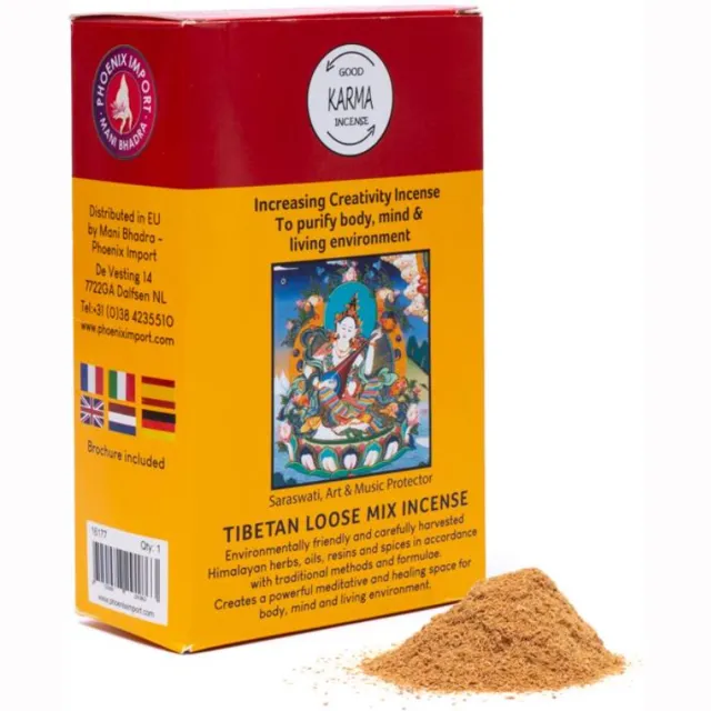 Gangchen Himalaya Tibetaans Wierookpoeder Creativiteit Vermeerderend - 135 gram Meerkleurig