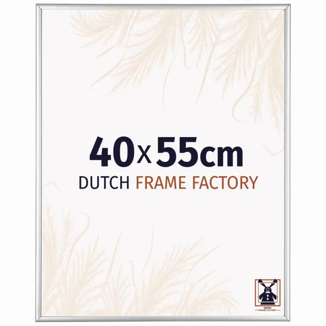 Dutch Frame Factory Fotolijst 40x55 cm - Aluminium - Zilver Hoogglans - Kampen