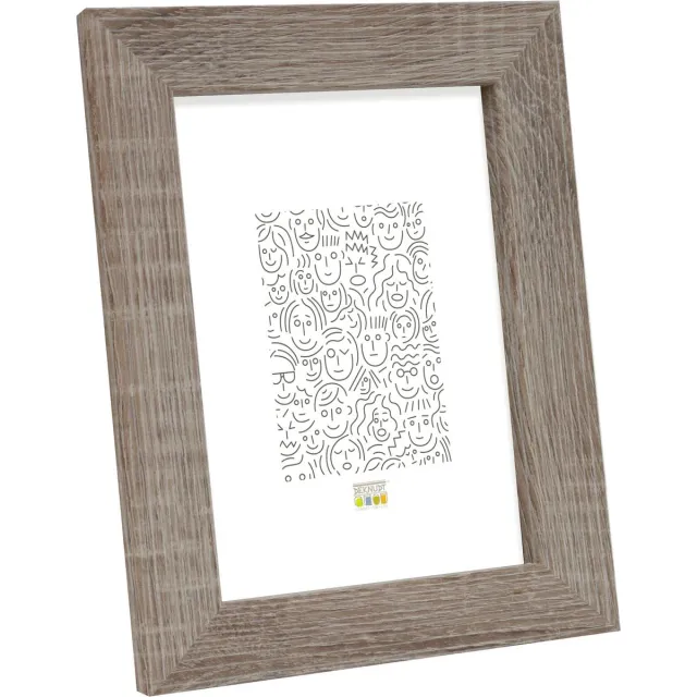 Deknudt Frames fotolijst S49BH3 - grijze houtkleur - foto 20x20 cm grijs