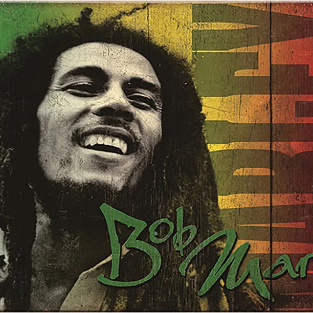 Signs-USA Muziek Sign - metaal - Bob Marley - 30 x 40 cm Multi-color