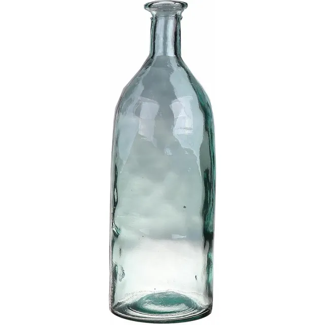 Bellatio Design Bloemenvaas - helder transparant gerecycled glas - D12 x H35 cm - vaas