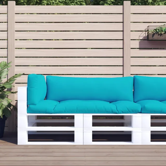 vidaXL Palletkussens 3 st oxford stof turquoise