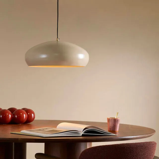 NOUS Living hanglamp Lola E27 (Ø40x16 cm) - crème